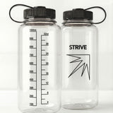 STRIVE Water Bottle 1L – Clear Design with Black Print